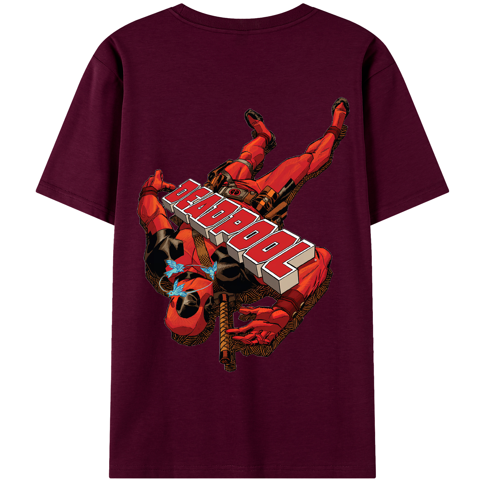 （画像用） Deadpool デッドプール レディース半袖Tシャツ(バックプリント)